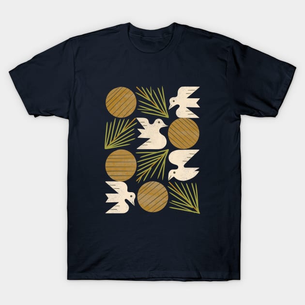 Pine Forest Doves T-Shirt by Renea L Thull